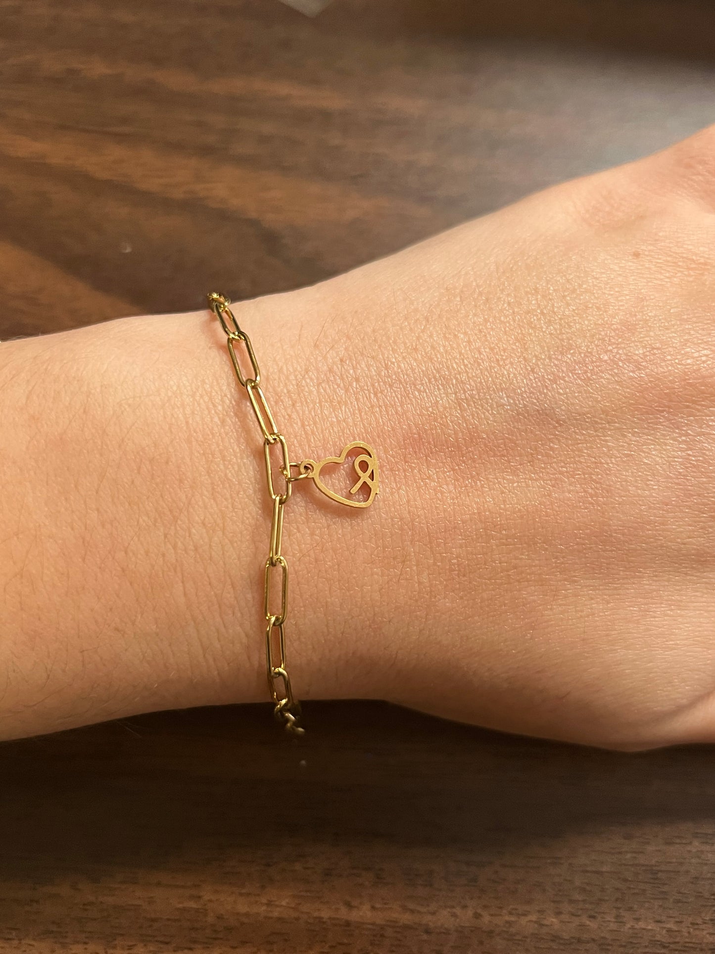 Ribboned Heart Bracelet