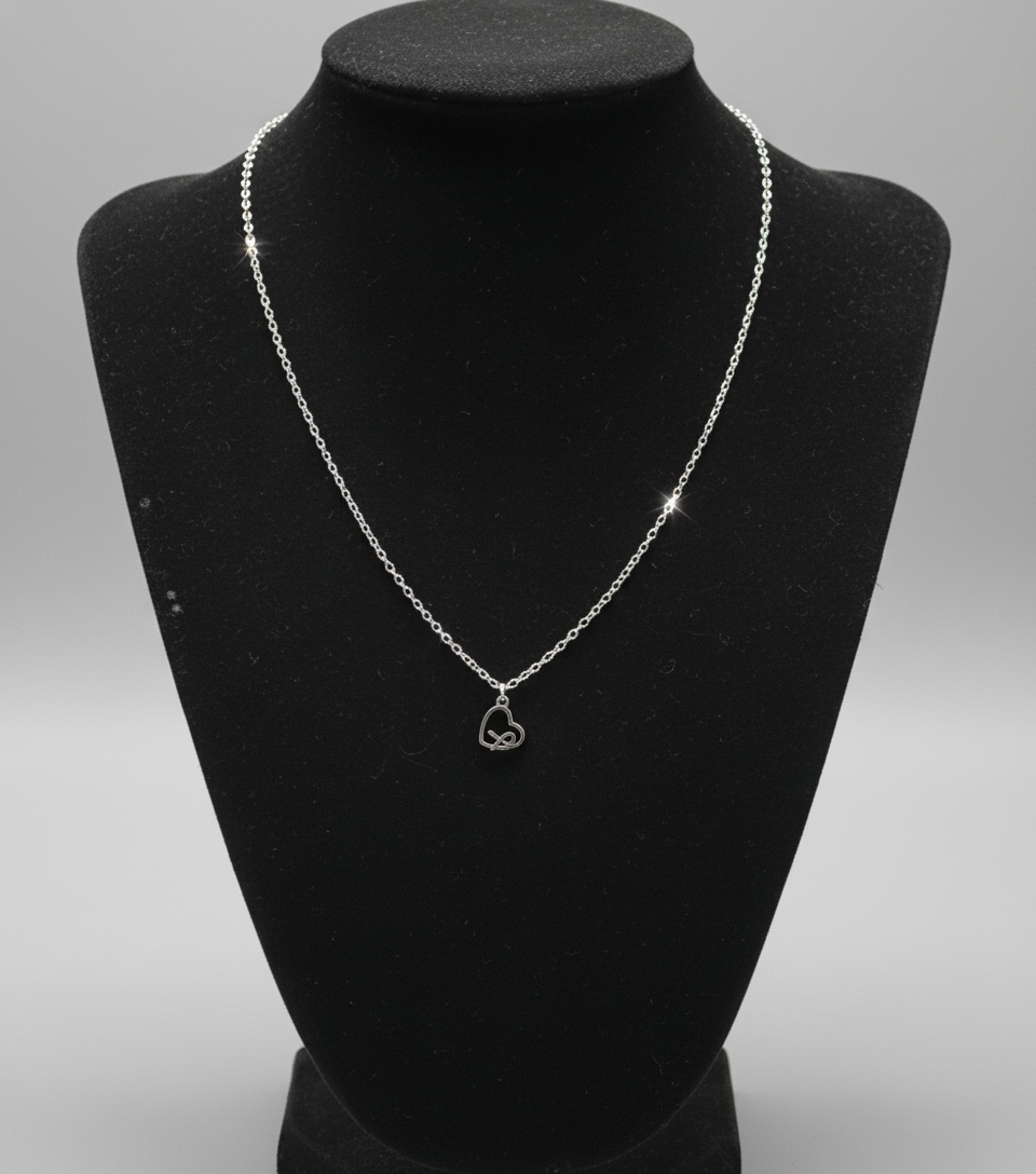 Ribboned Heart Necklace