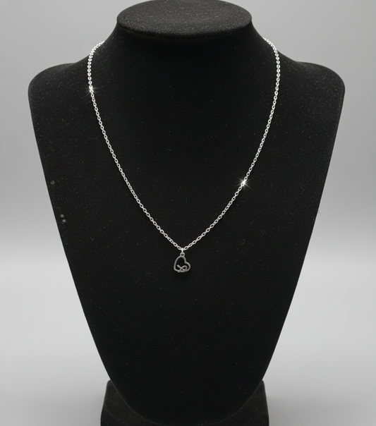 Ribboned Heart Necklace