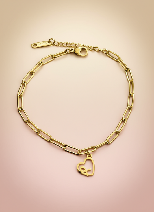 Ribboned Heart Bracelet